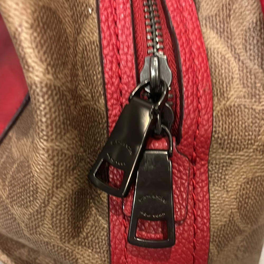 Coach Red and Brown Hobo Bag and wallet set - Picture 17 of 17